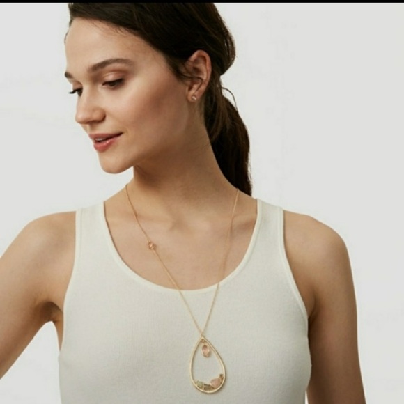 NWT Loft statement tear drop necklace - Picture 2 of 3